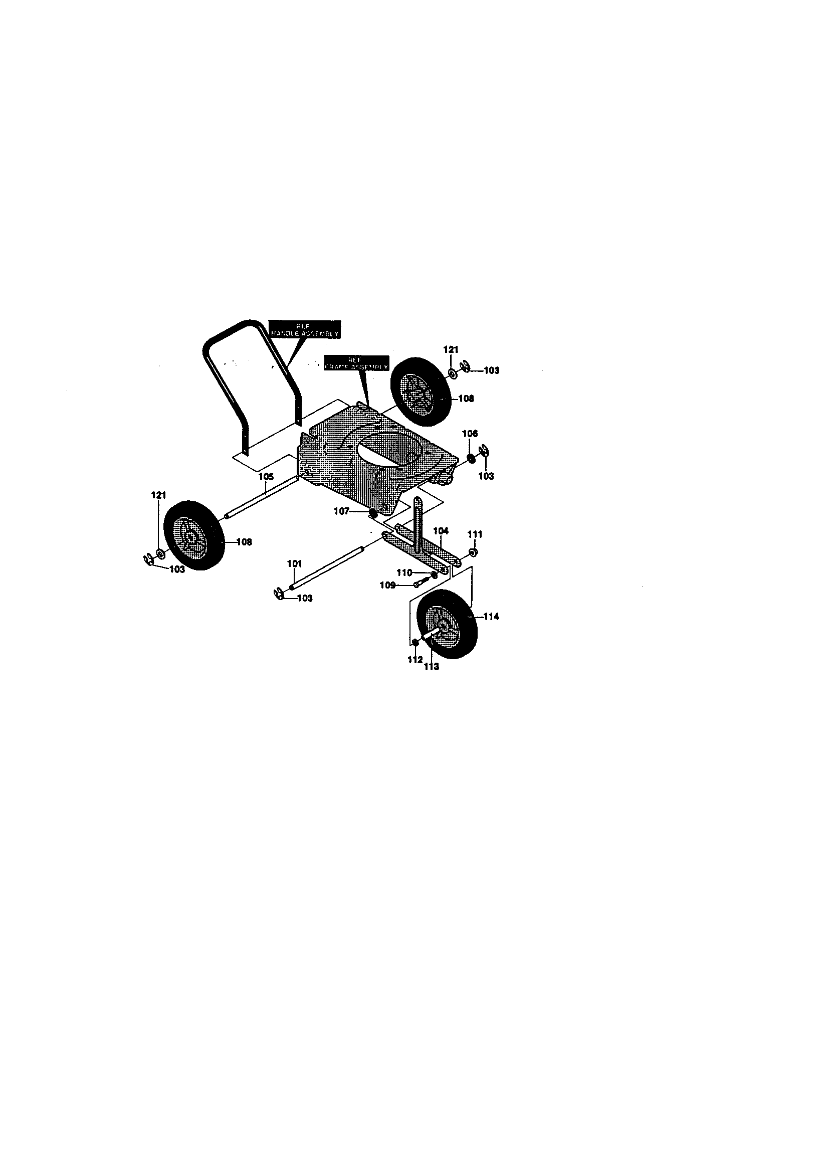 Wheels/linkage assembly