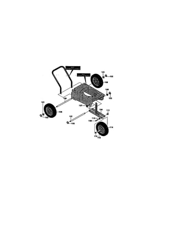 Wheels/linkage assembly