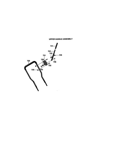 Upper handle assembly