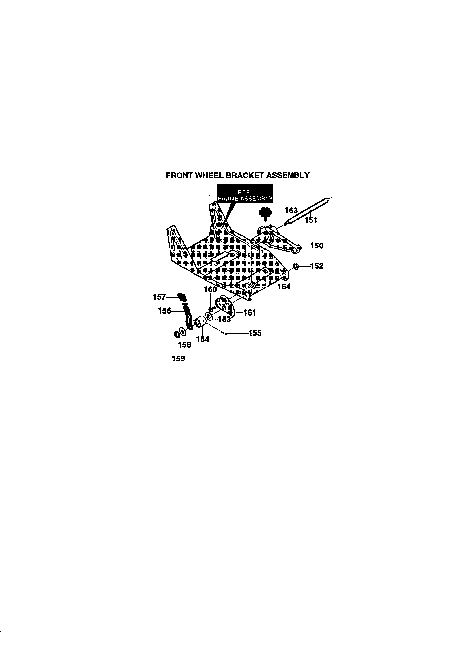 FRONT WHEEL BRACKET ASSEMBLY