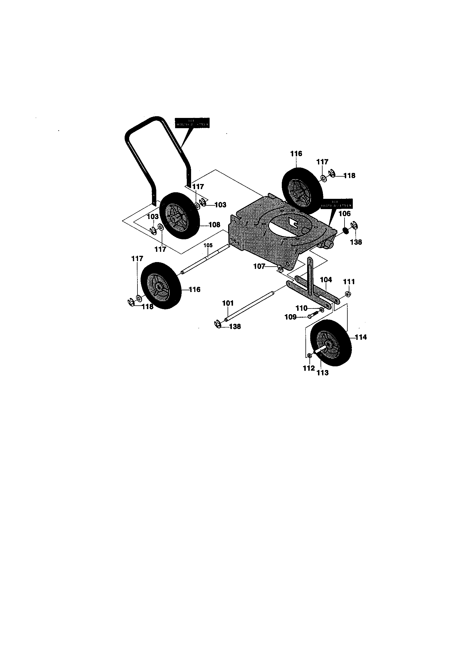 Wheels assembly