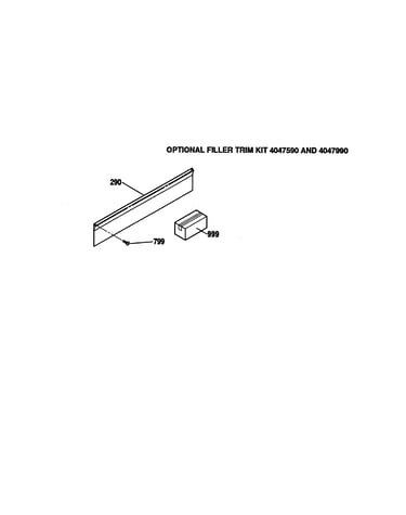 Optional filler trim kit
