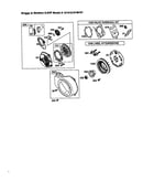 Flywheel and rewind starter