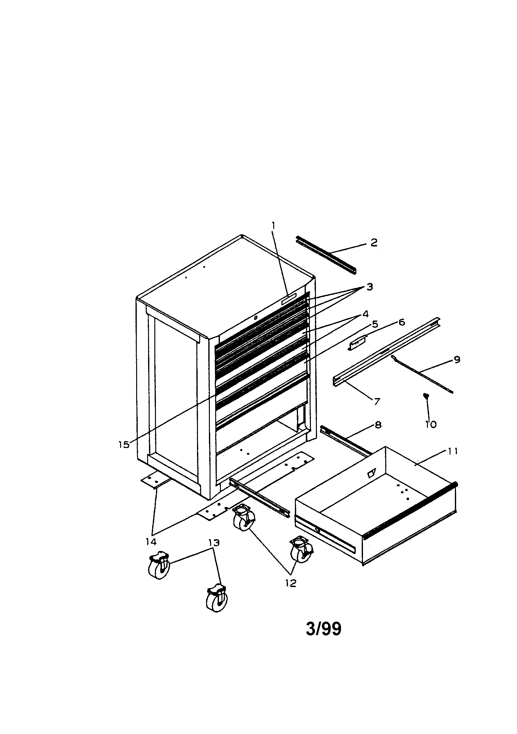 9 DRAWER PROFESSIONAL ROLL- AWAY