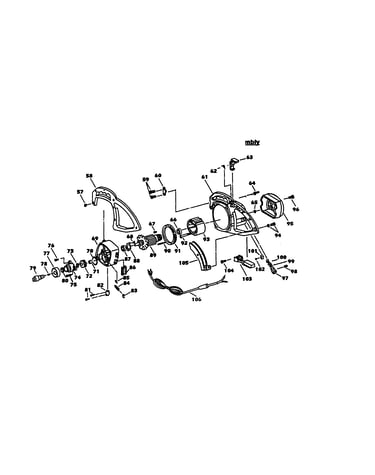 Handle/motor/motor housing