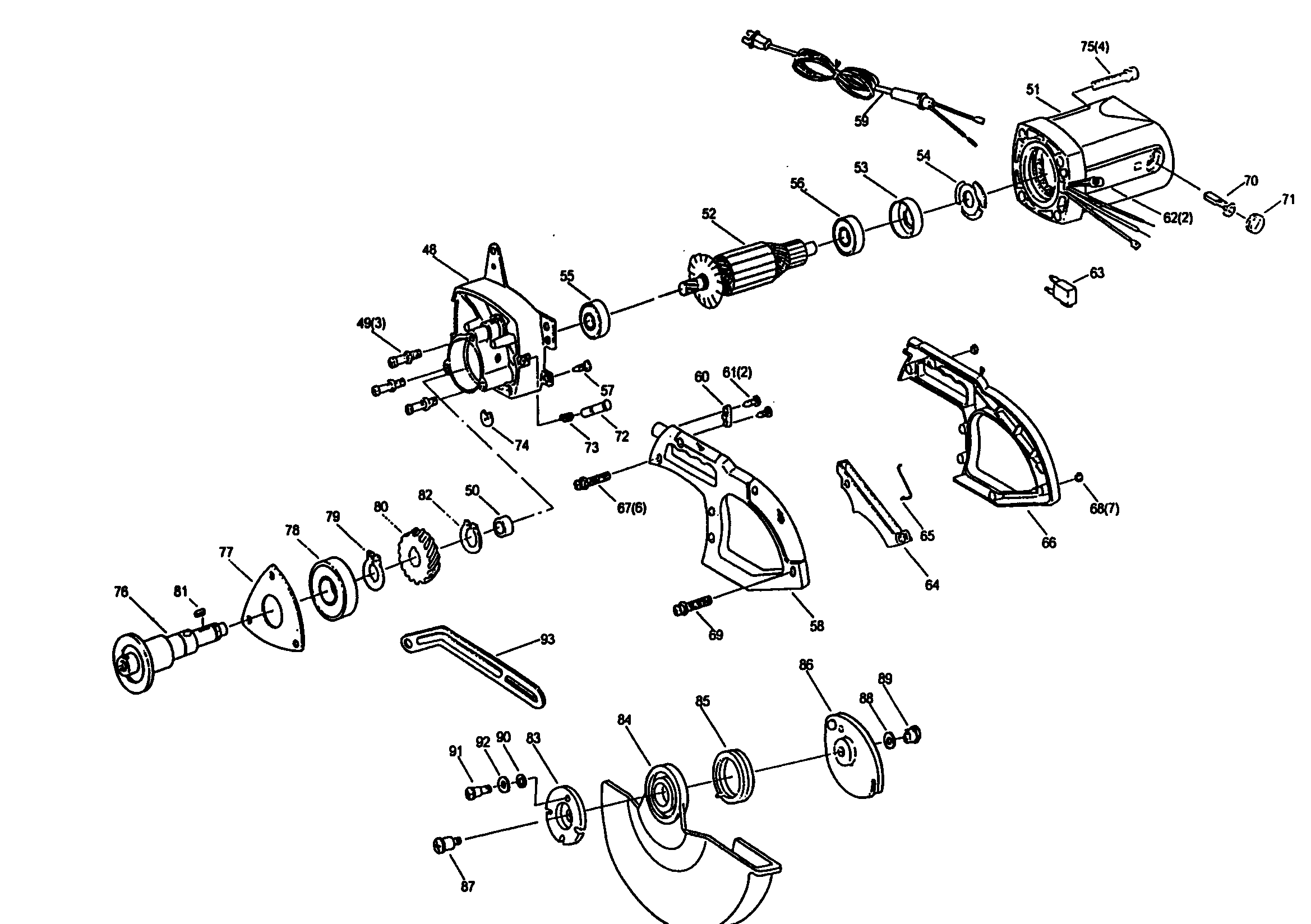 Motor/guard assembly