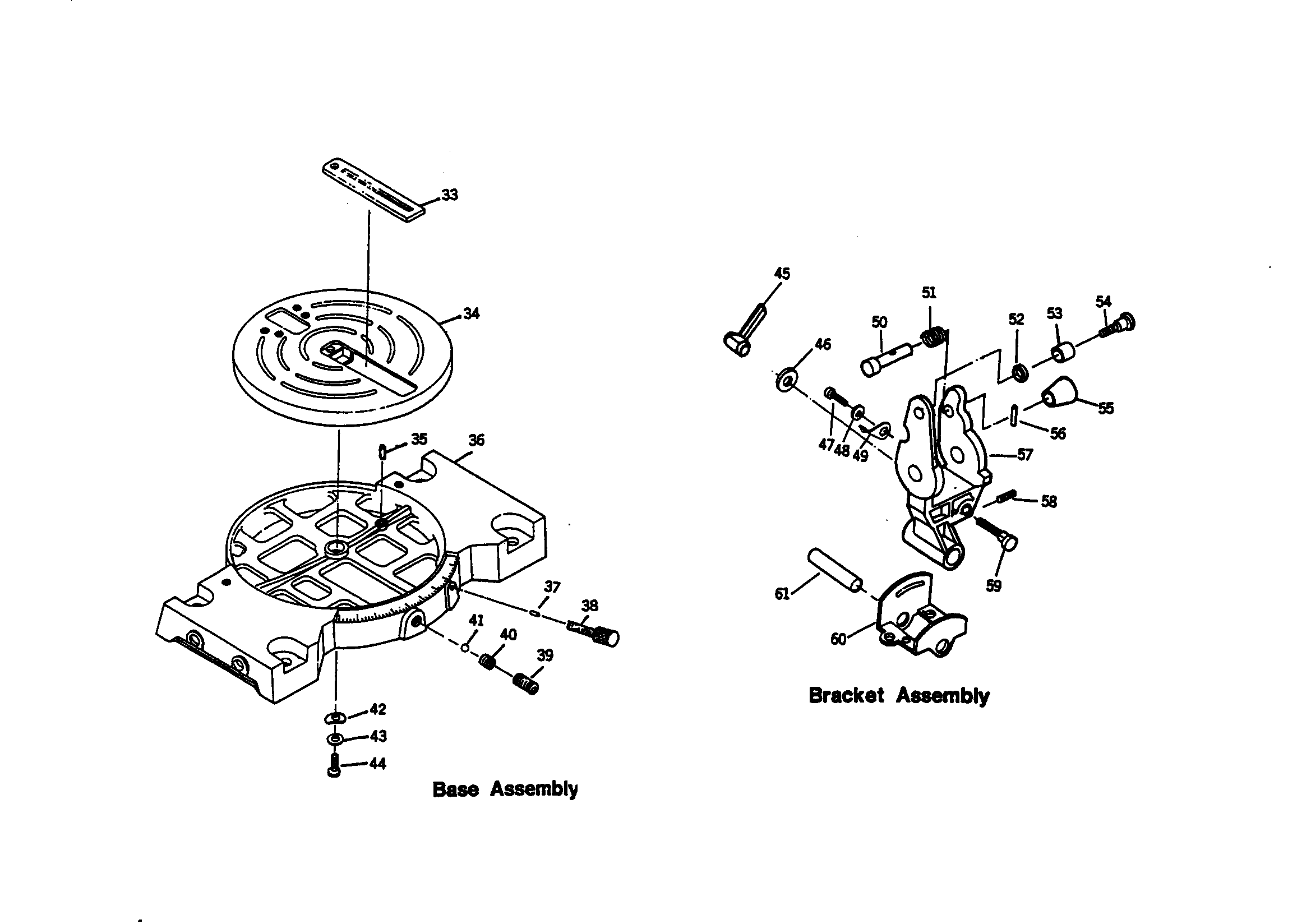 BASE/BRACKET ASSEMBLY