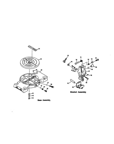 Base/bracket assembly