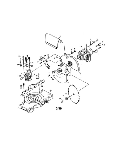 Motor and blade