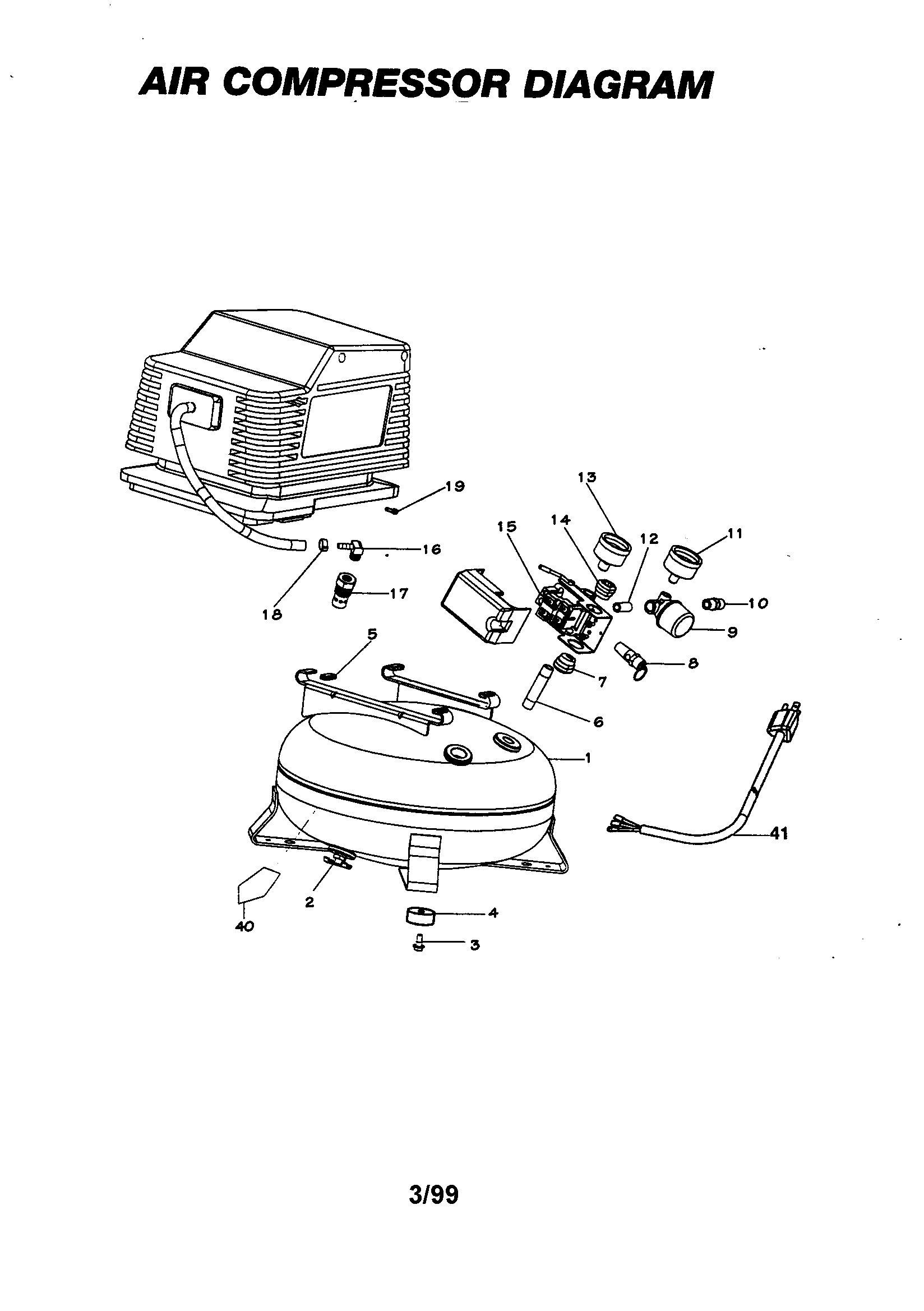 Air compressor diagram