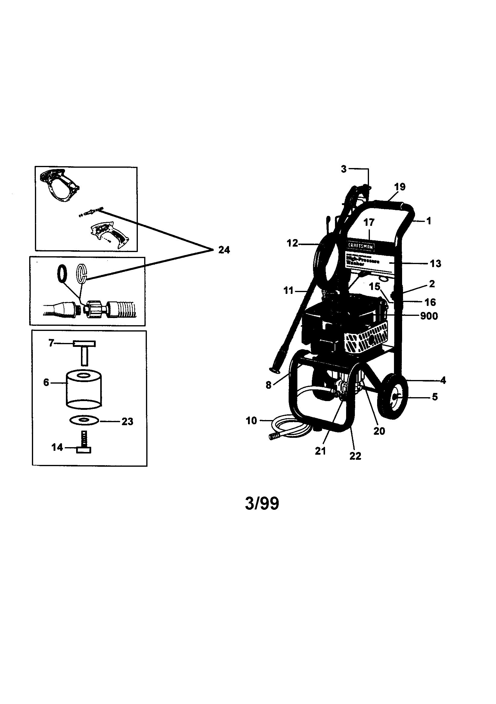 2400 PSI HIGH PRESSURE WASHER