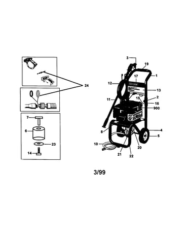 2400 psi high pressure washer