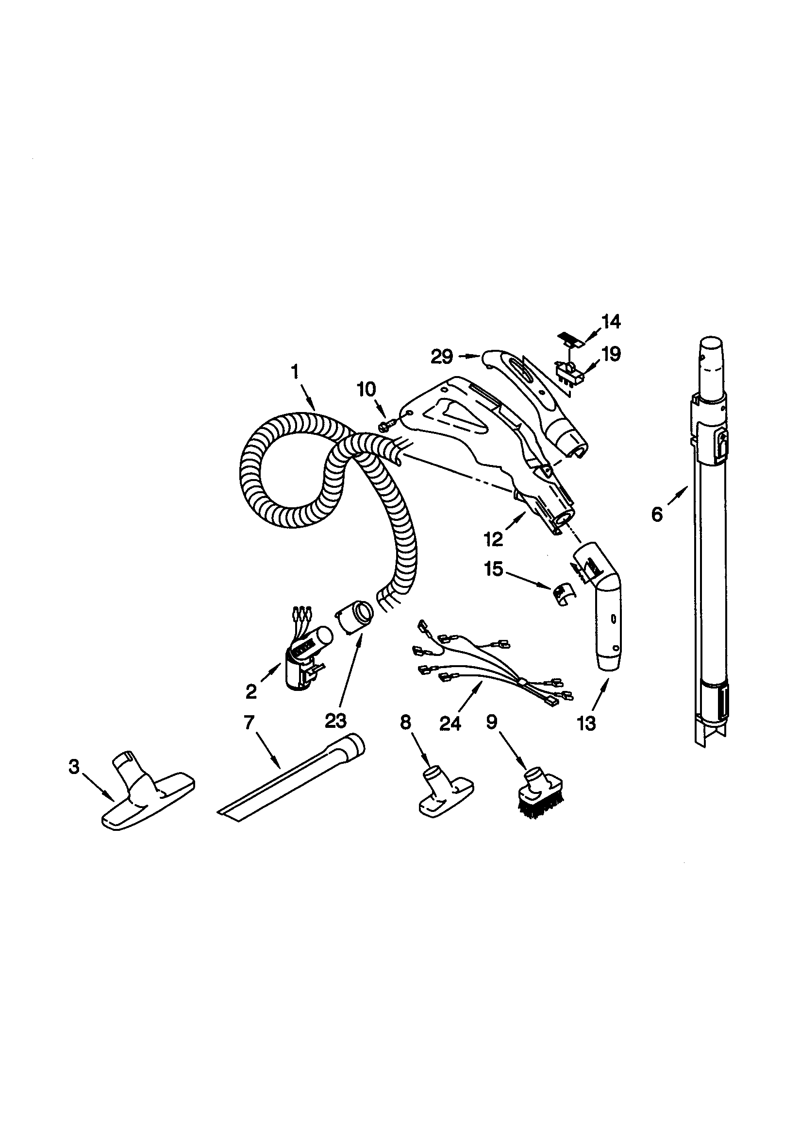 Hose and attachment