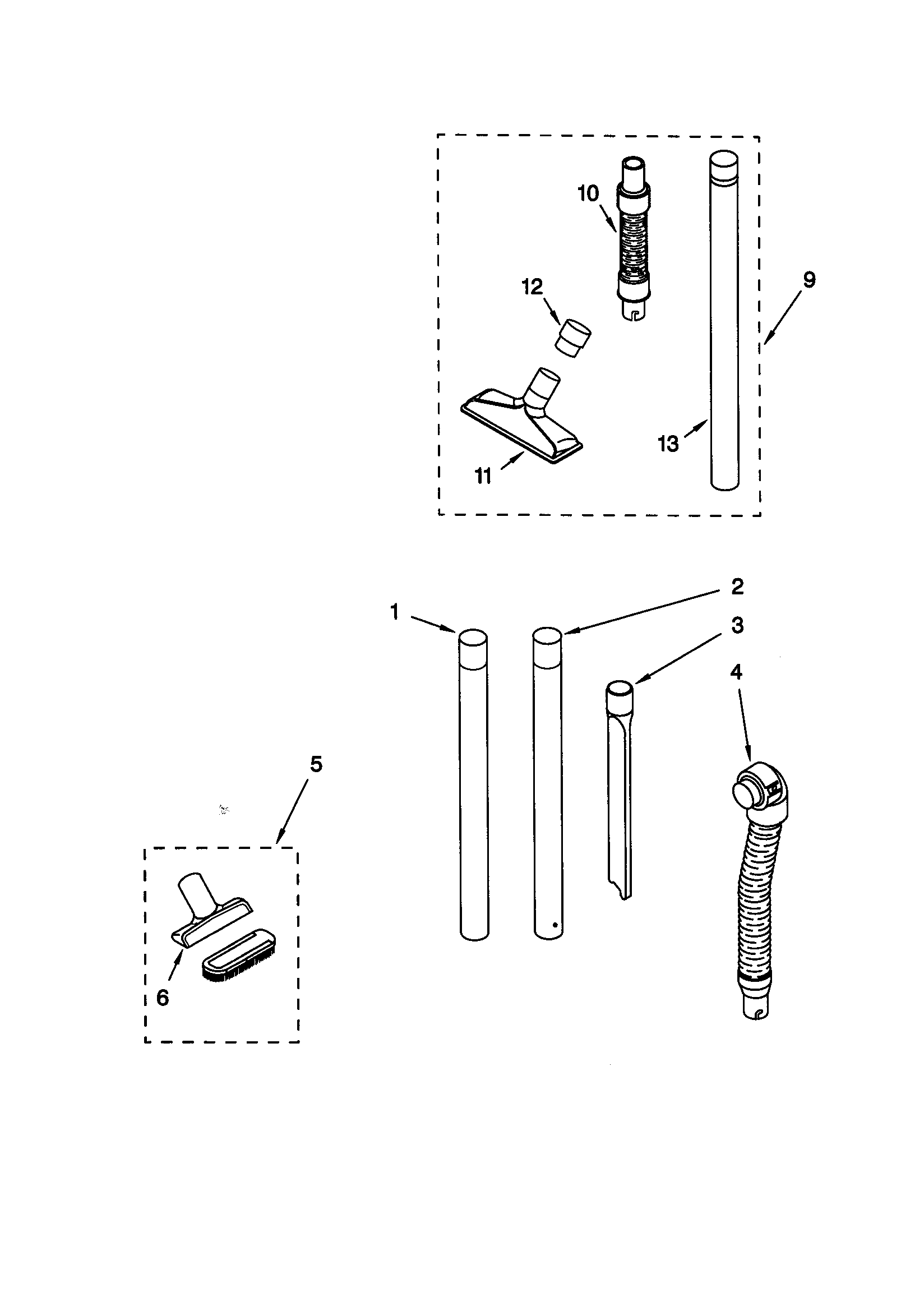 Hose and attachment