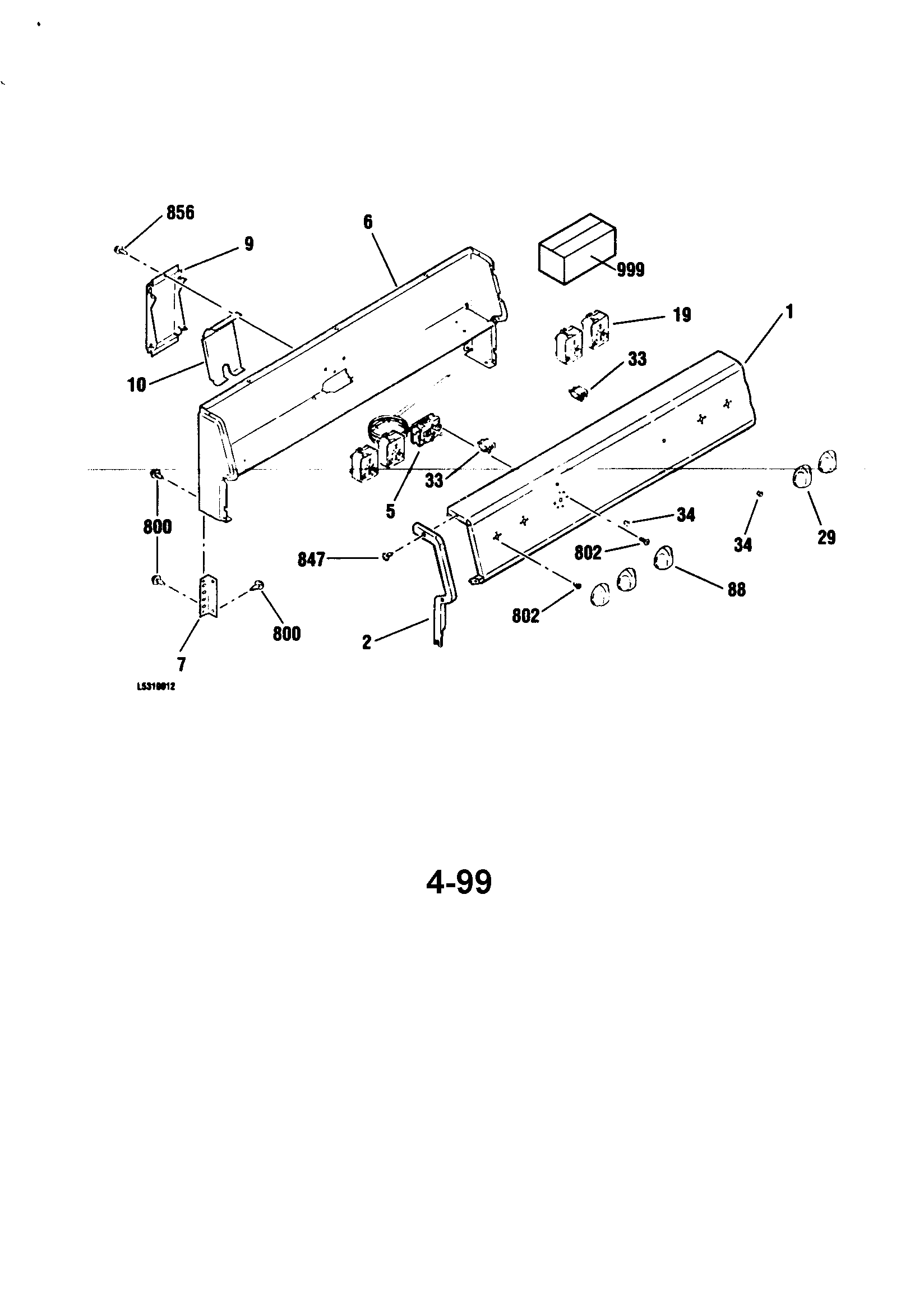 Backguard section