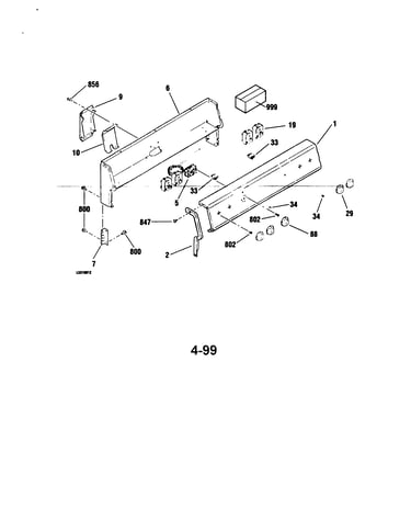 Backguard section