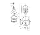 Kenmore 11049182990 agitator, basket and tub diagram