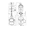 Kenmore 11029812891 agitator/basket/tub diagram