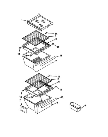 Refrigerator shelf