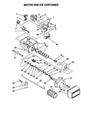 Motor and ice contaner