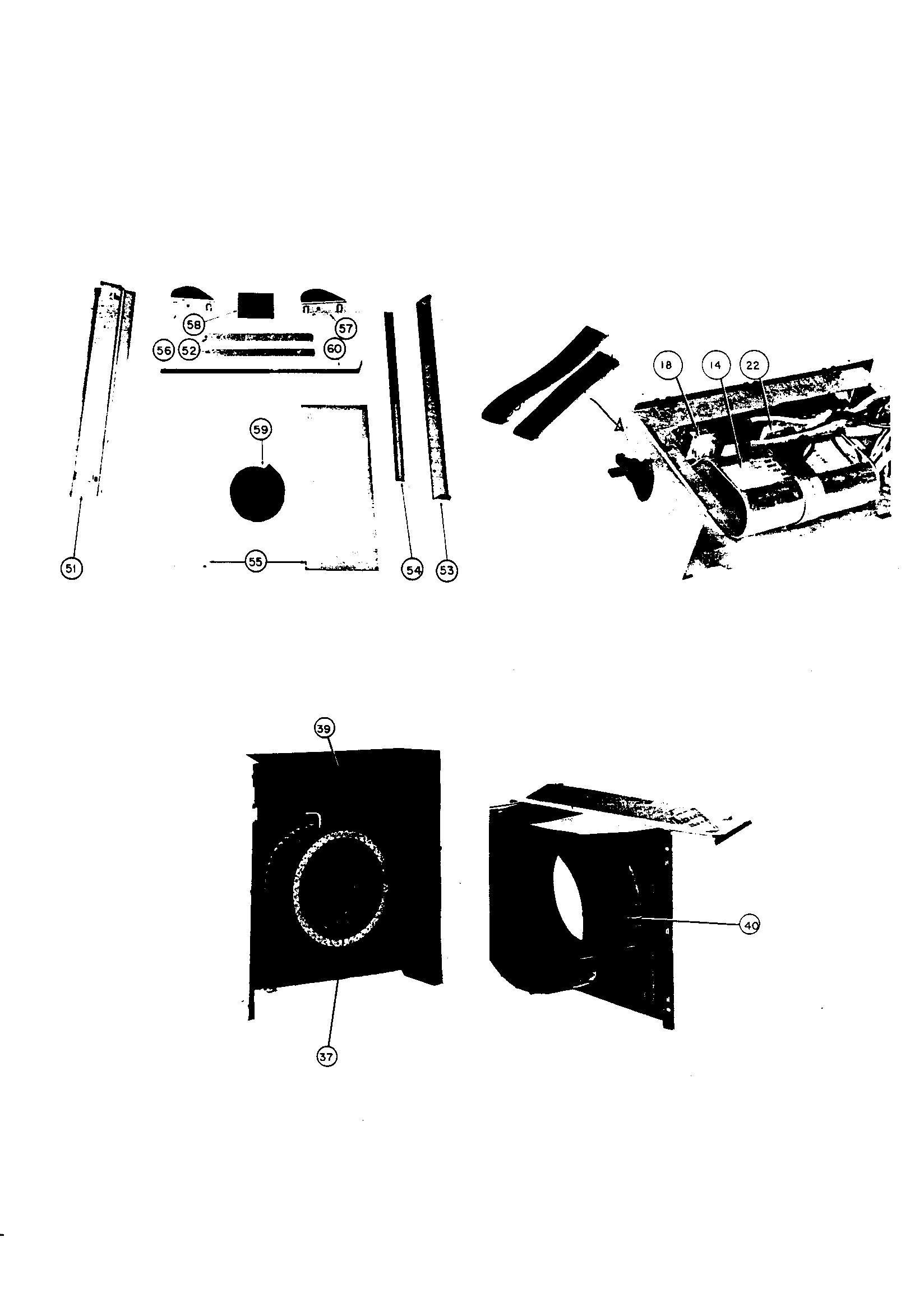 Blower housing and thermostat