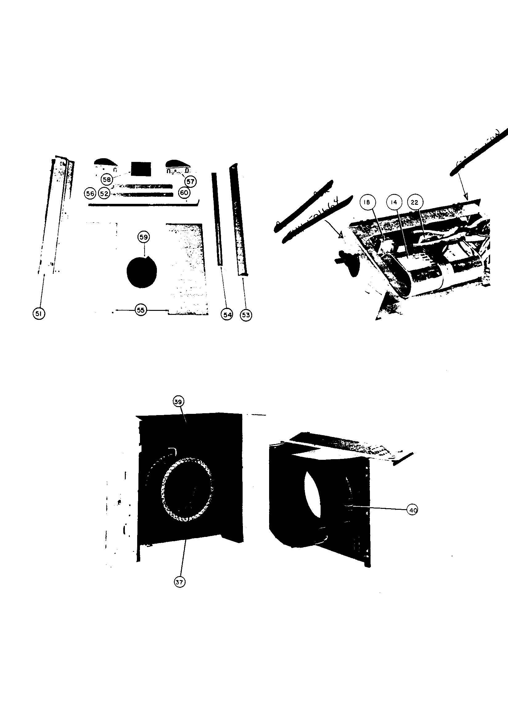 Blower housing and thermostat