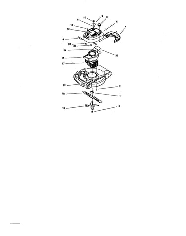 Engine and blade assembly