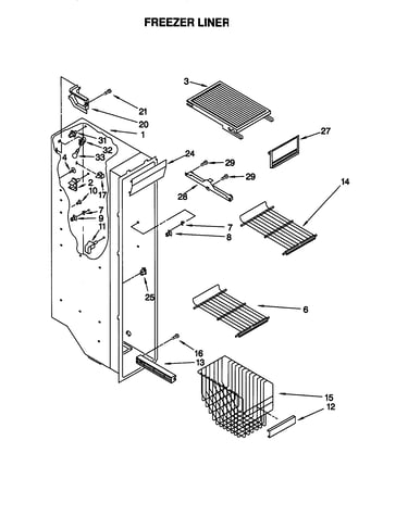 Freezer liner