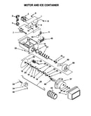 Motor and ice container