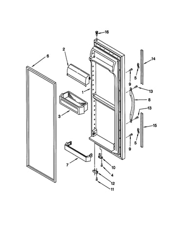 Refrigerator door