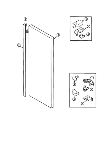 Fresh food outer door