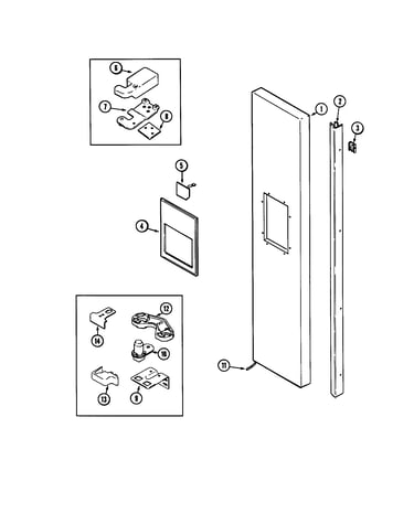 Freezer outer door