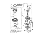 Whirlpool DU920PFGB2 pump and motor diagram