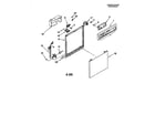 Whirlpool DU925SCGB2 frame and console diagram