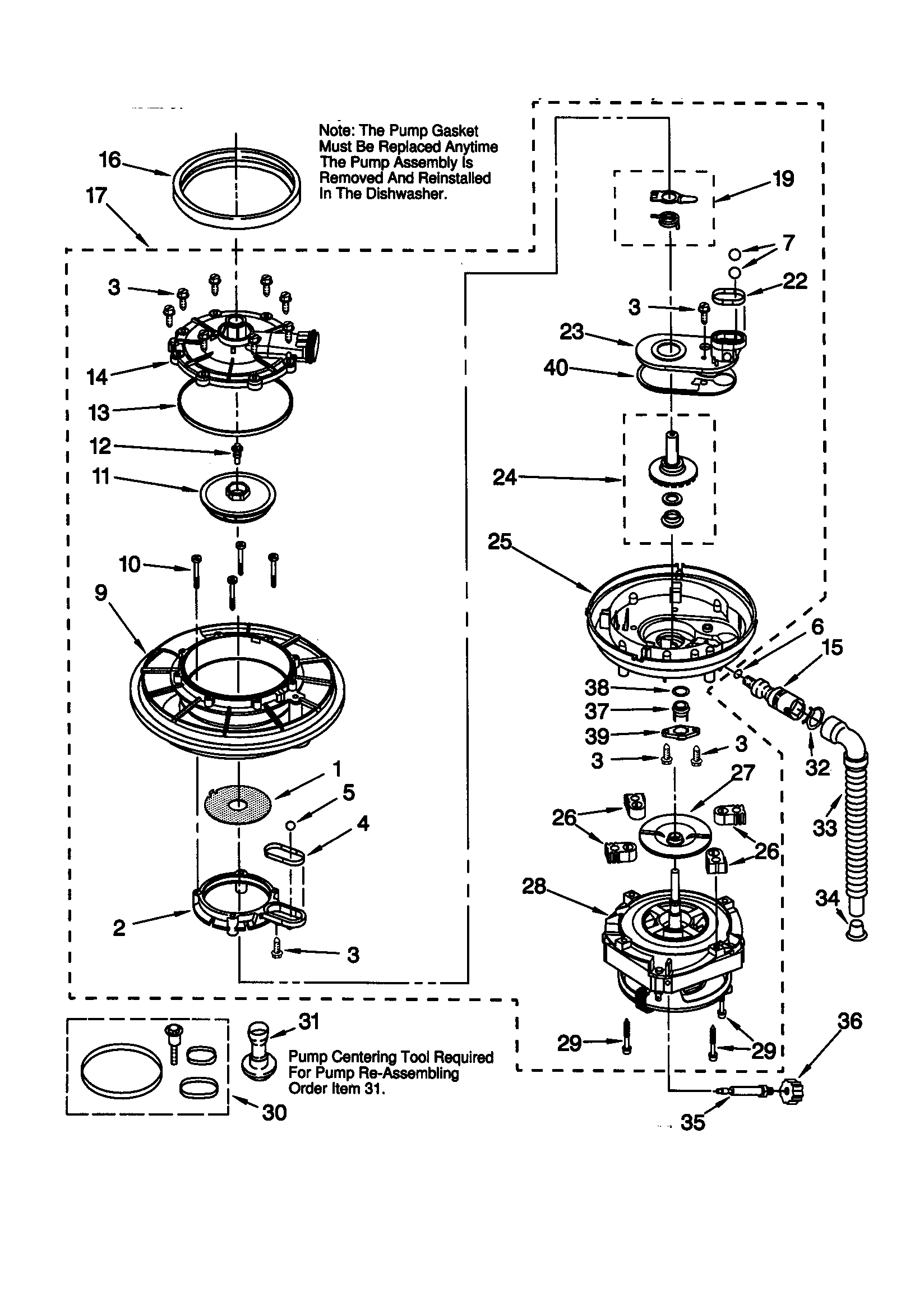 Pump and motor