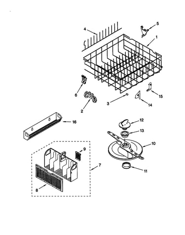 Lower dishrack