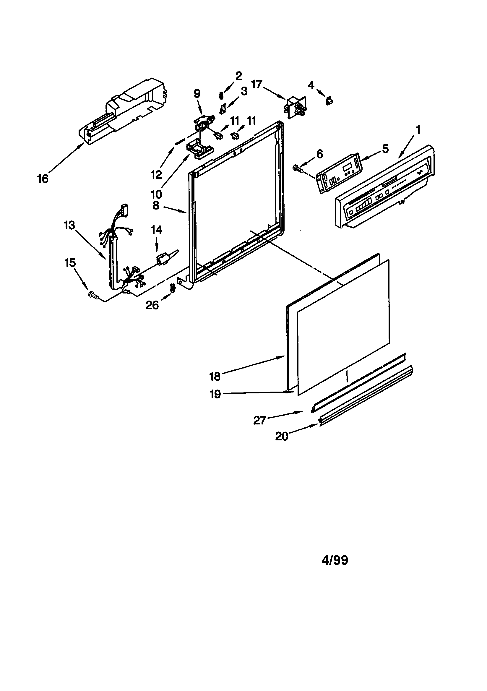 Frame and console