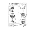 Whirlpool DP920PFGQ2 pump and motor diagram