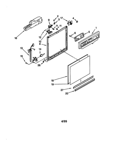 Frame and console