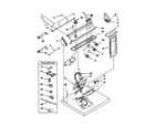 Whirlpool LEQ8857HQ0 top and console diagram