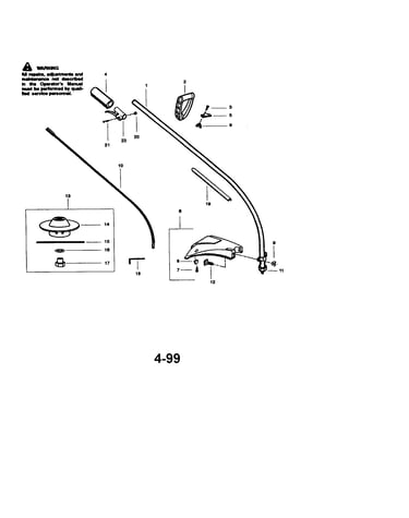 Cutting head and shaft