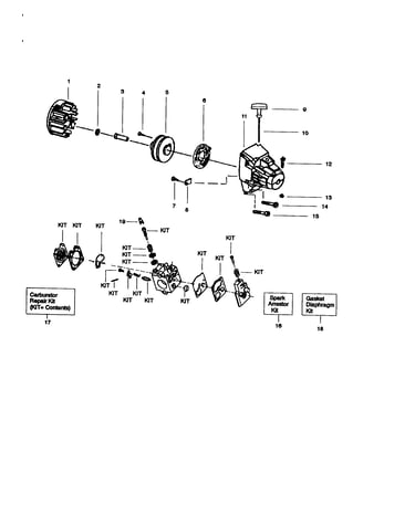 Flywheel and stater handle