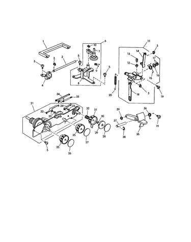 Zigzag and bobbin winder