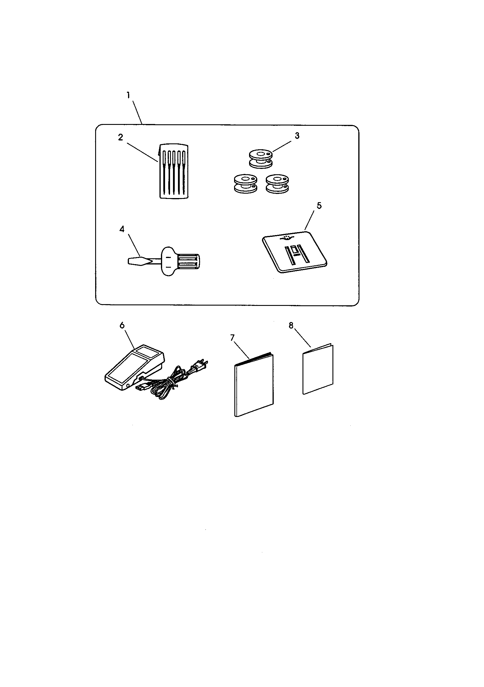 Accessory kit parts