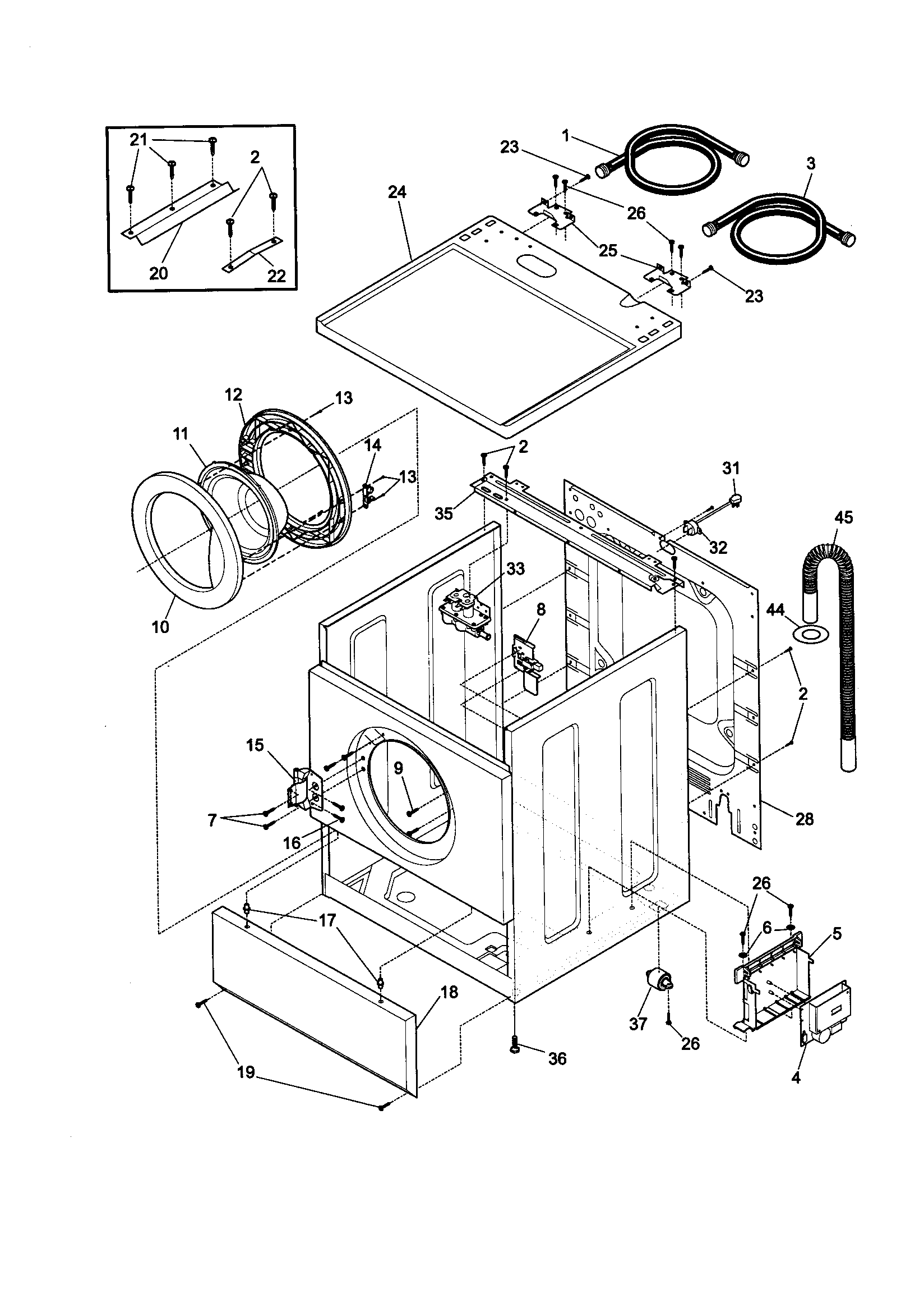 CABINET/DOOR AND TOP