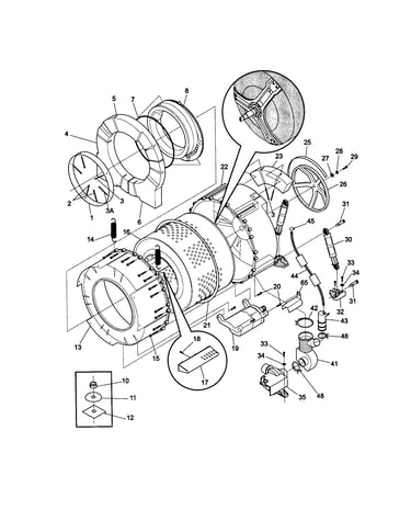 Tub and motor