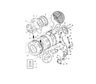 Kenmore 41739012891 tub and motor diagram