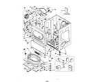 Kenmore 11069082990 lower cabinet/front panel diagram