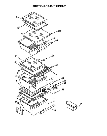 Refrigerator shelf
