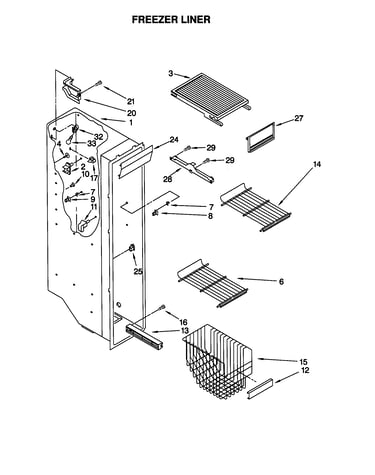 Freezer liner